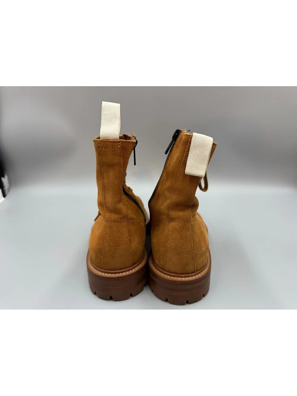 Women’s Common Projects Suede Biker Boots, Beige US Size 8, EUR 38, UK 5